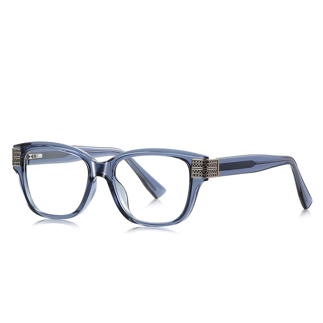 Vicky Unisex full Rim Square Tr 90 Titanium Reading Glasses 313108 - LS108-C6