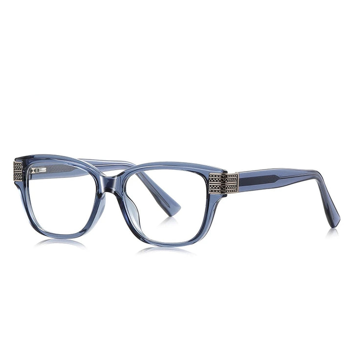 Vicky Unisex full Rim Square Tr 90 Titanium Reading Glasses 313108 - LS108-C6