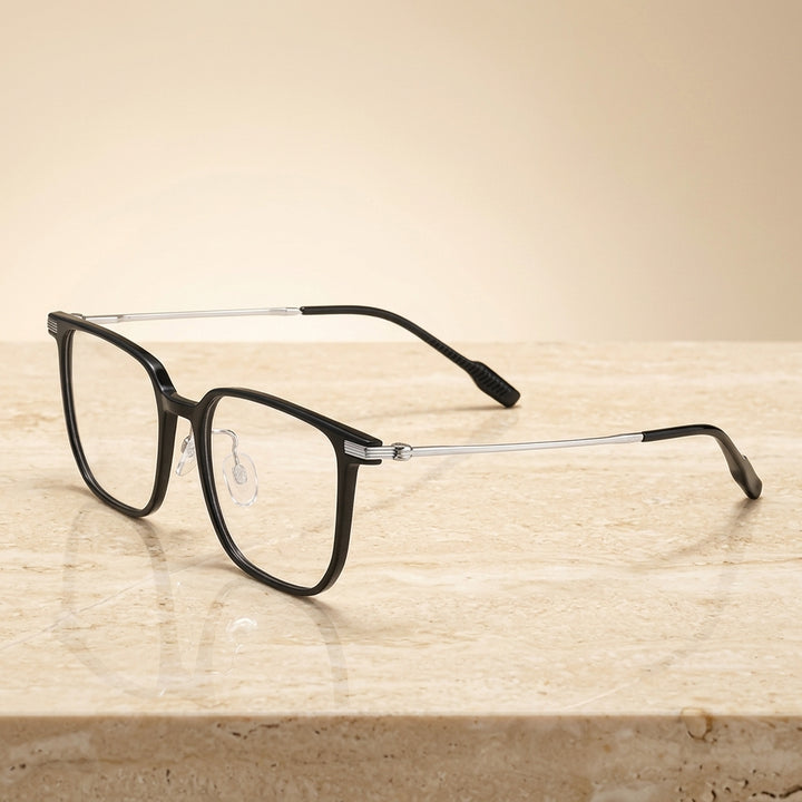 Vicky Unisex Full Rim Square Tr 90 Titanium Reading Glasses 623006
