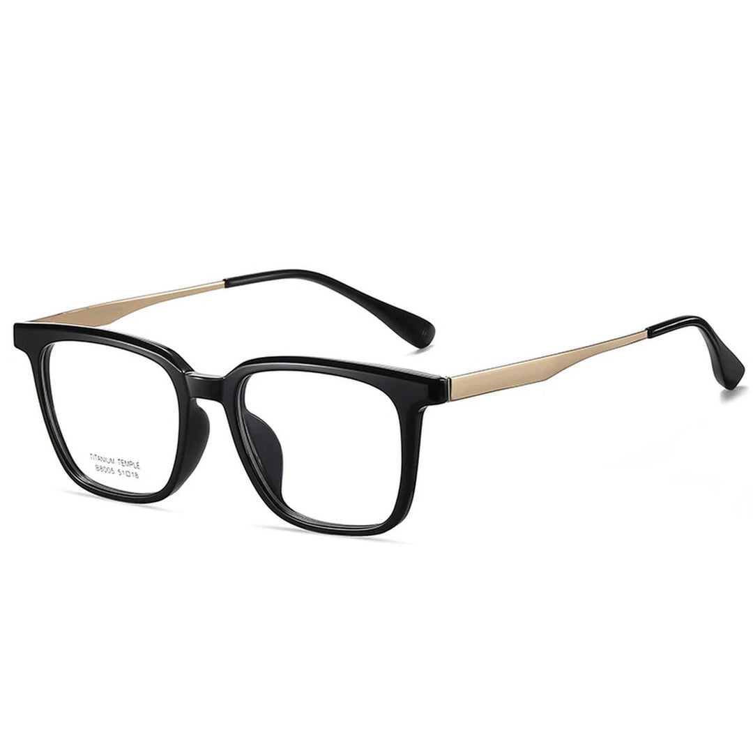 Vicky Unisex Full Rim Square Tr 90 Titanium Reading Glasses 638005 - 8005-C1