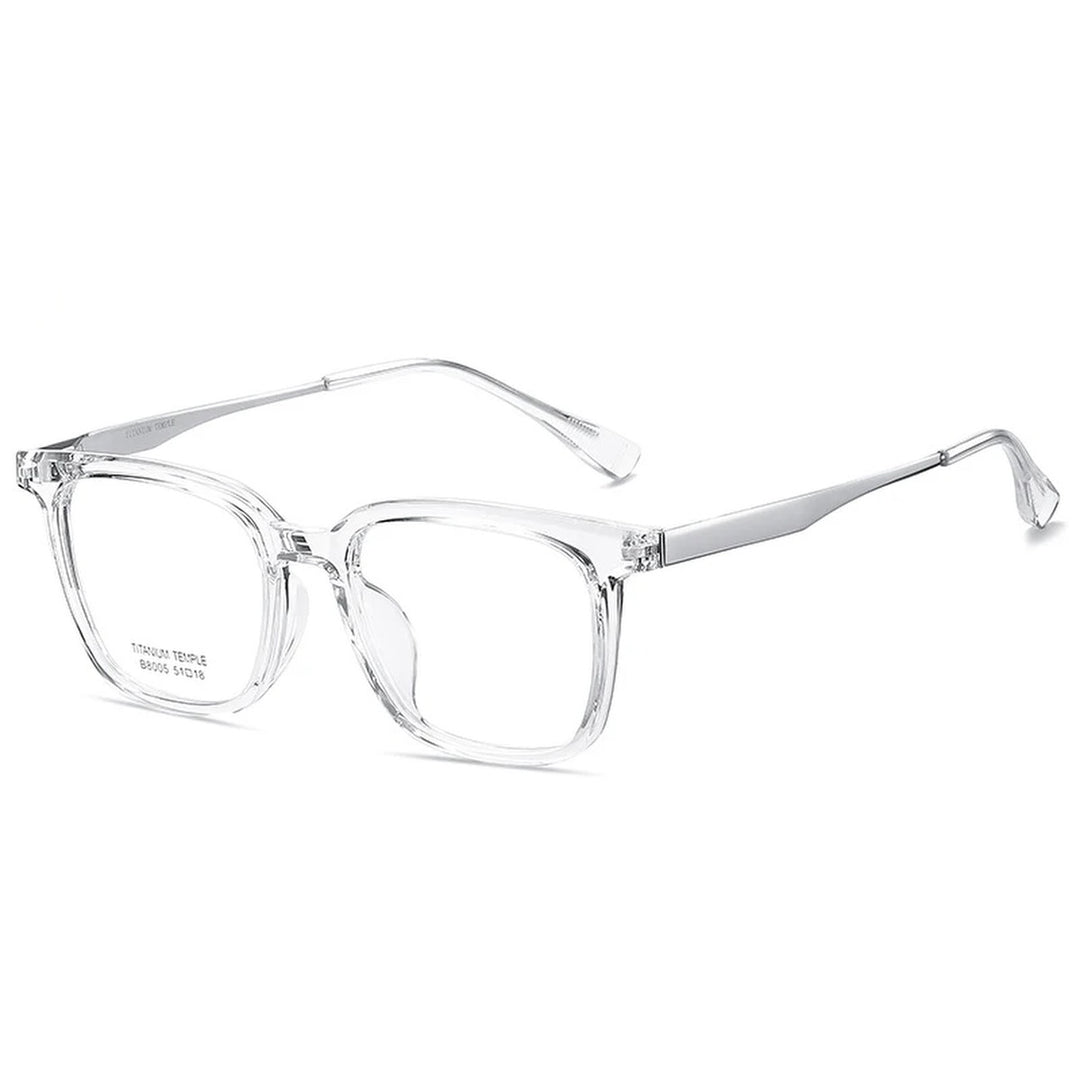Vicky Unisex Full Rim Square Tr 90 Titanium Reading Glasses 638005 - 8005-C2