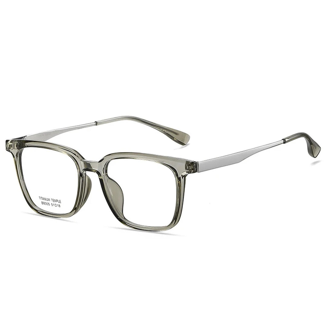 Vicky Unisex Full Rim Square Tr 90 Titanium Reading Glasses 638005 - 8005-C7