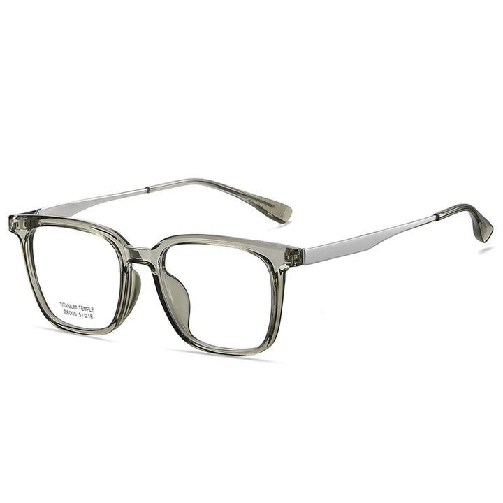 Vicky Unisex Full Rim Square Tr 90 Titanium Reading Glasses 638005 - 8005-C7