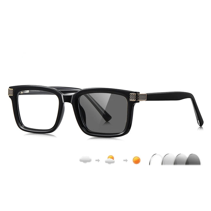 Vicky Unisex Full Rim Square Tr 90 Titanium Reading Glasses 67106 - LS106-C1