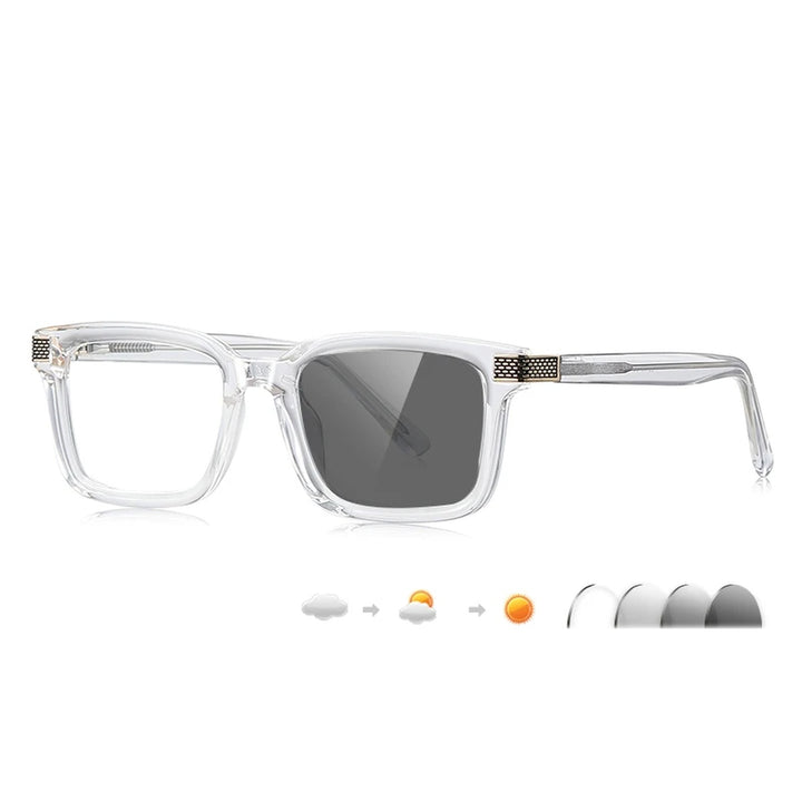 Vicky Unisex Full Rim Square Tr 90 Titanium Reading Glasses 67106 - LS106-C2