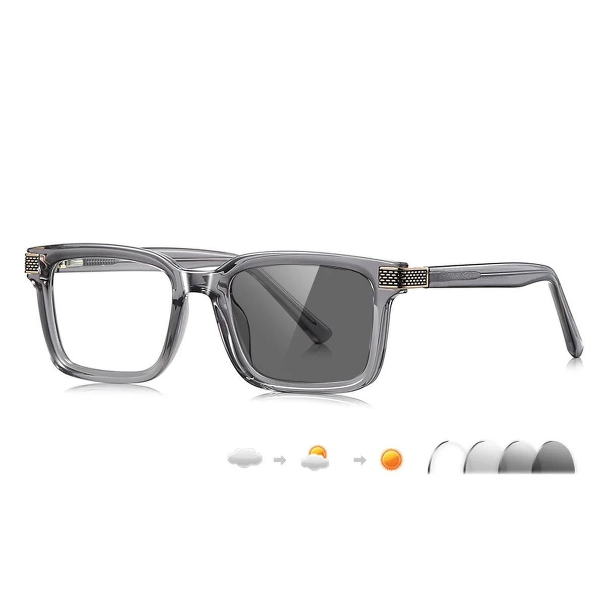 Vicky Unisex Full Rim Square Tr 90 Titanium Reading Glasses 67106 - LS106-C4