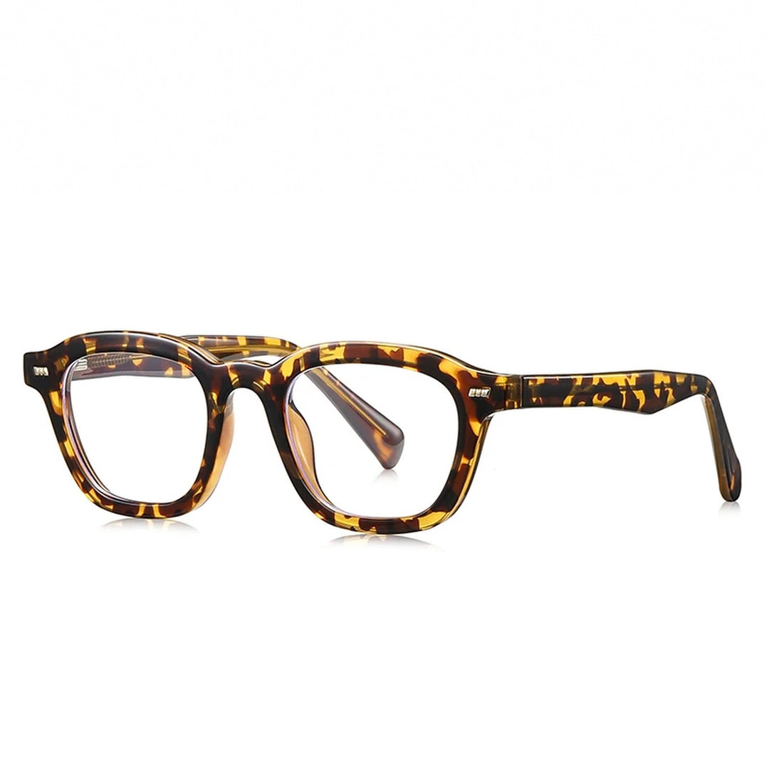 Vicky Unisex Full Rim Square Tr 90 Titanium Reading Glasses 97015 - LS015-C3
