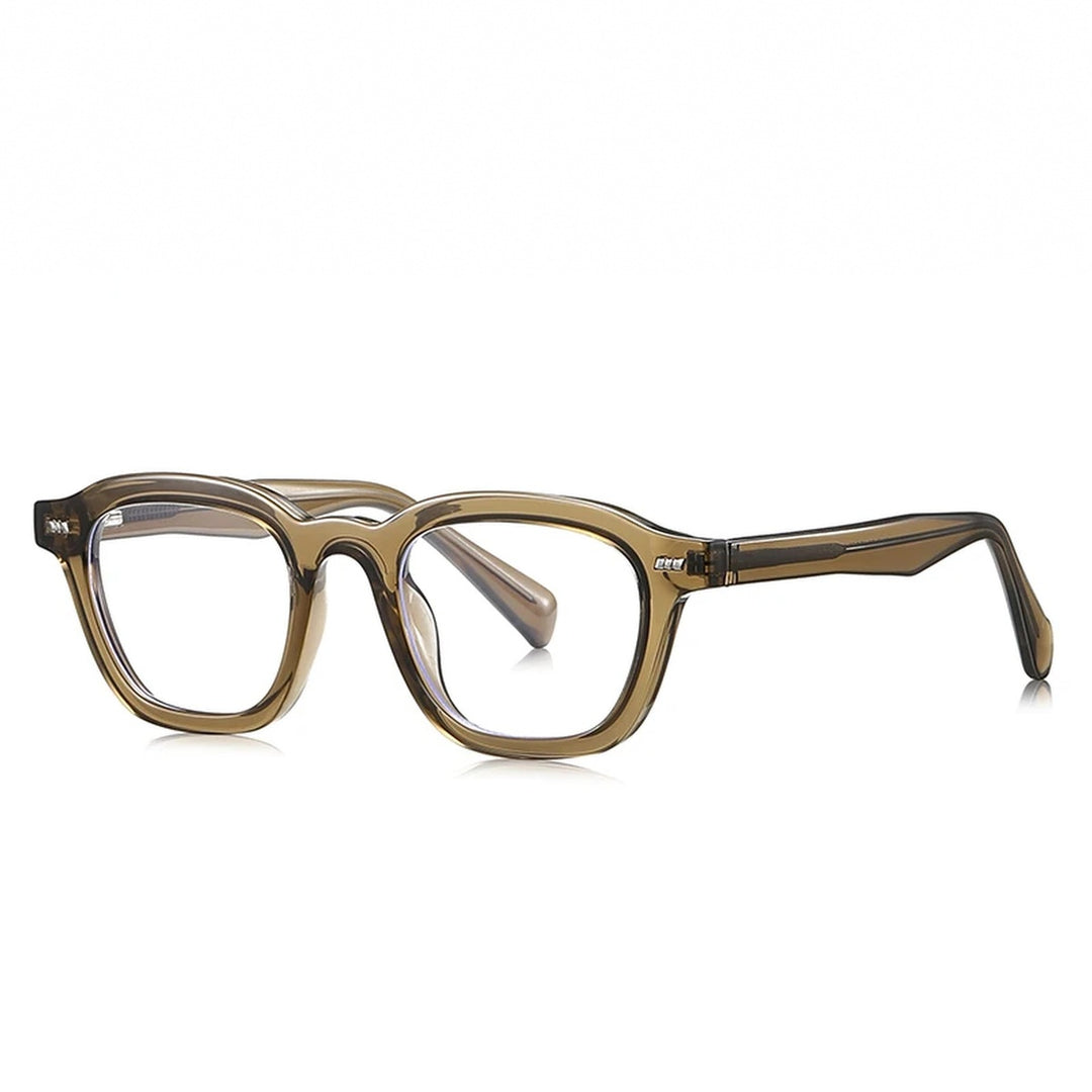 Vicky Unisex Full Rim Square Tr 90 Titanium Reading Glasses 97015 - LS015-C6