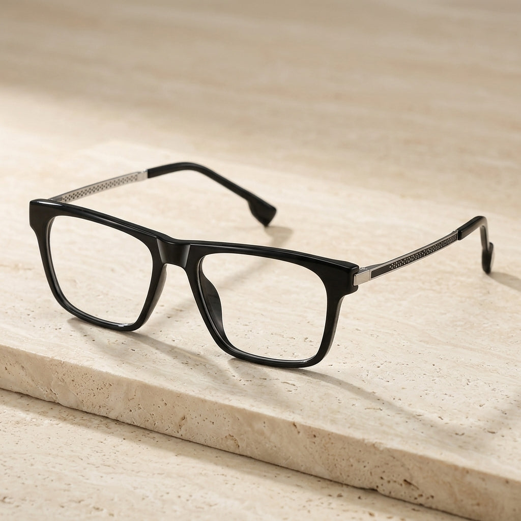 Vicky Unisex Full Rim Square Tr 90 Titanium Reading Glasses 97203