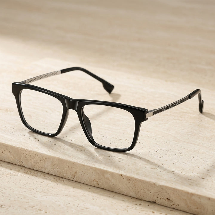 Vicky Unisex Full Rim Square Tr 90 Titanium Reading Glasses 97203
