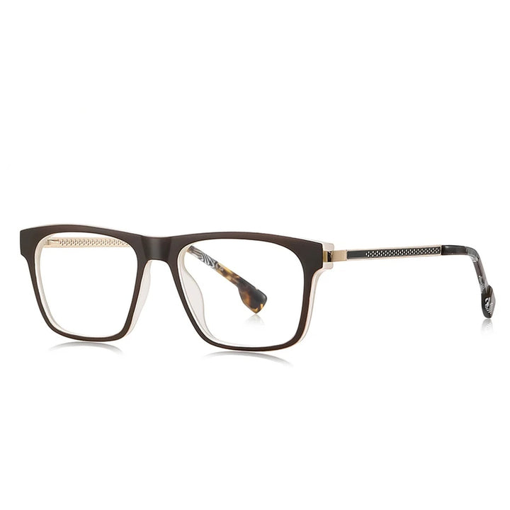 Vicky Unisex Full Rim Square Tr 90 Titanium Reading Glasses 97203 - LS203-C3