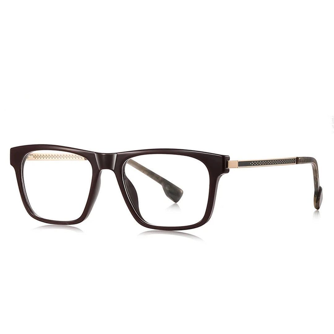 Vicky Unisex Full Rim Square Tr 90 Titanium Reading Glasses 97203 - LS203-C5