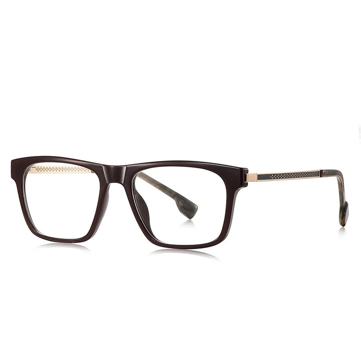 Vicky Unisex Full Rim Square Tr 90 Titanium Reading Glasses 97203 - LS203-C5