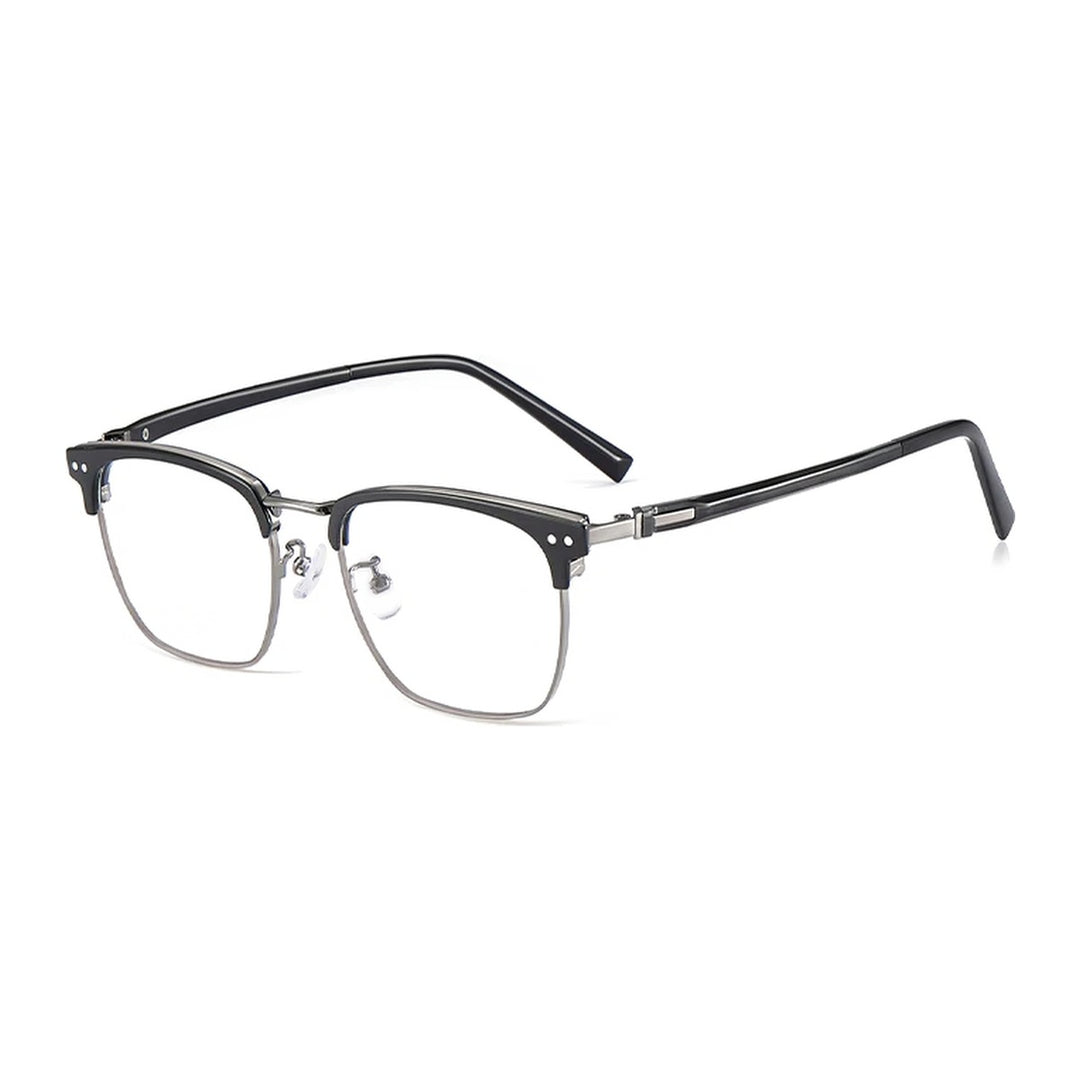 Vicky 8012 unisex full rim square alloy acetate reading glasses - 8012-C3