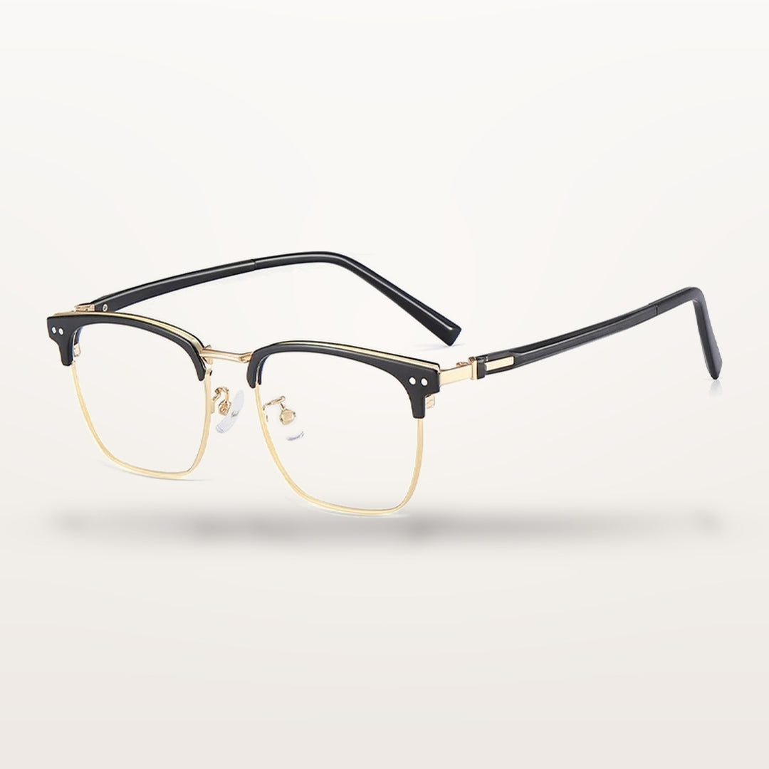 Vicky 8012 unisex full rim square alloy acetate reading glasses