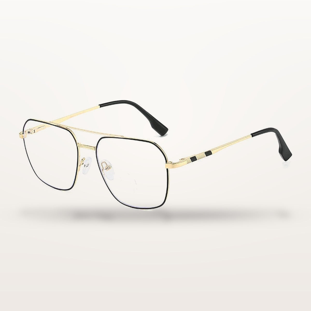 Vicky 46905 unisex full rim square double bridge alloy reading glasses