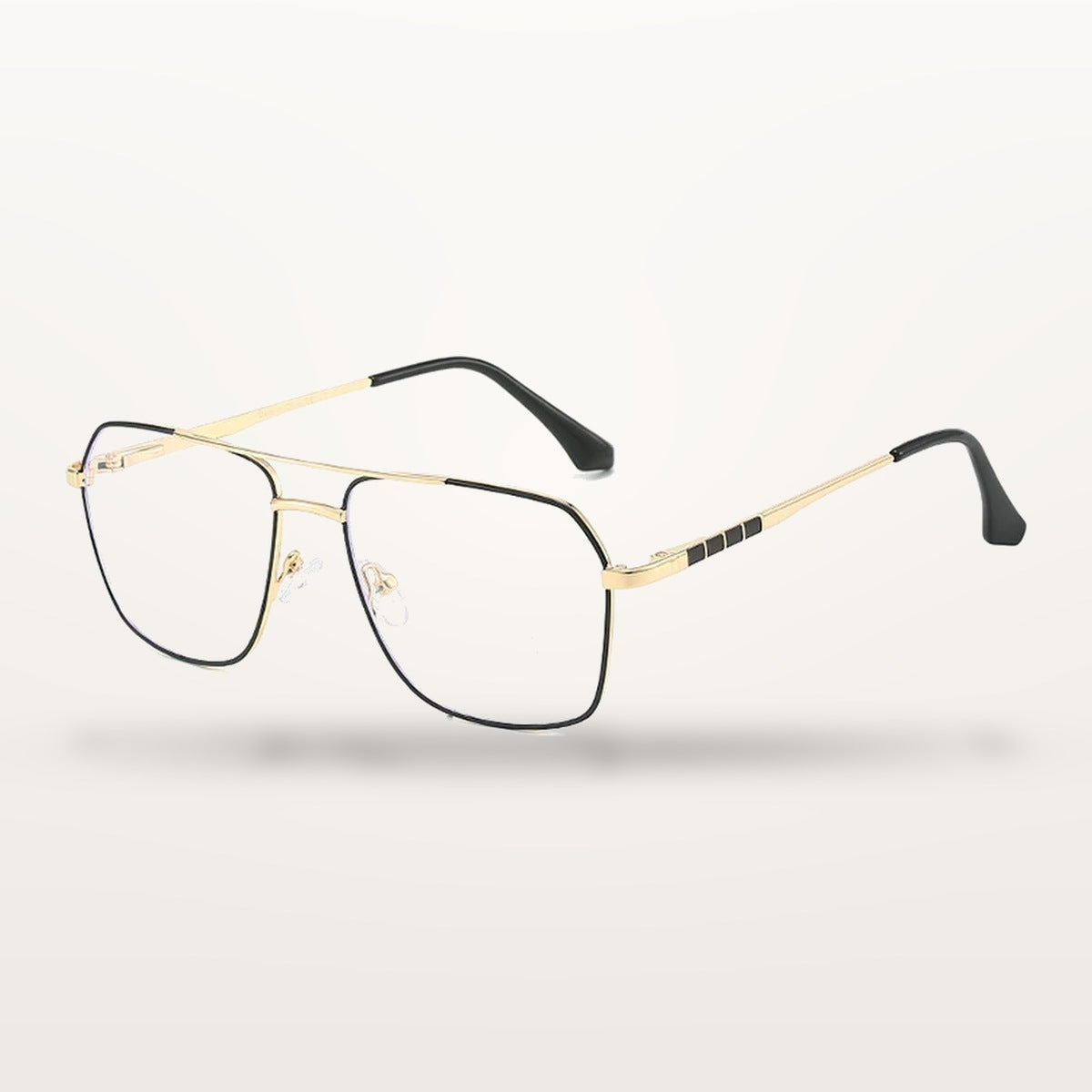 Vicky 6908 unisex full rim square double bridge alloy reading glasses