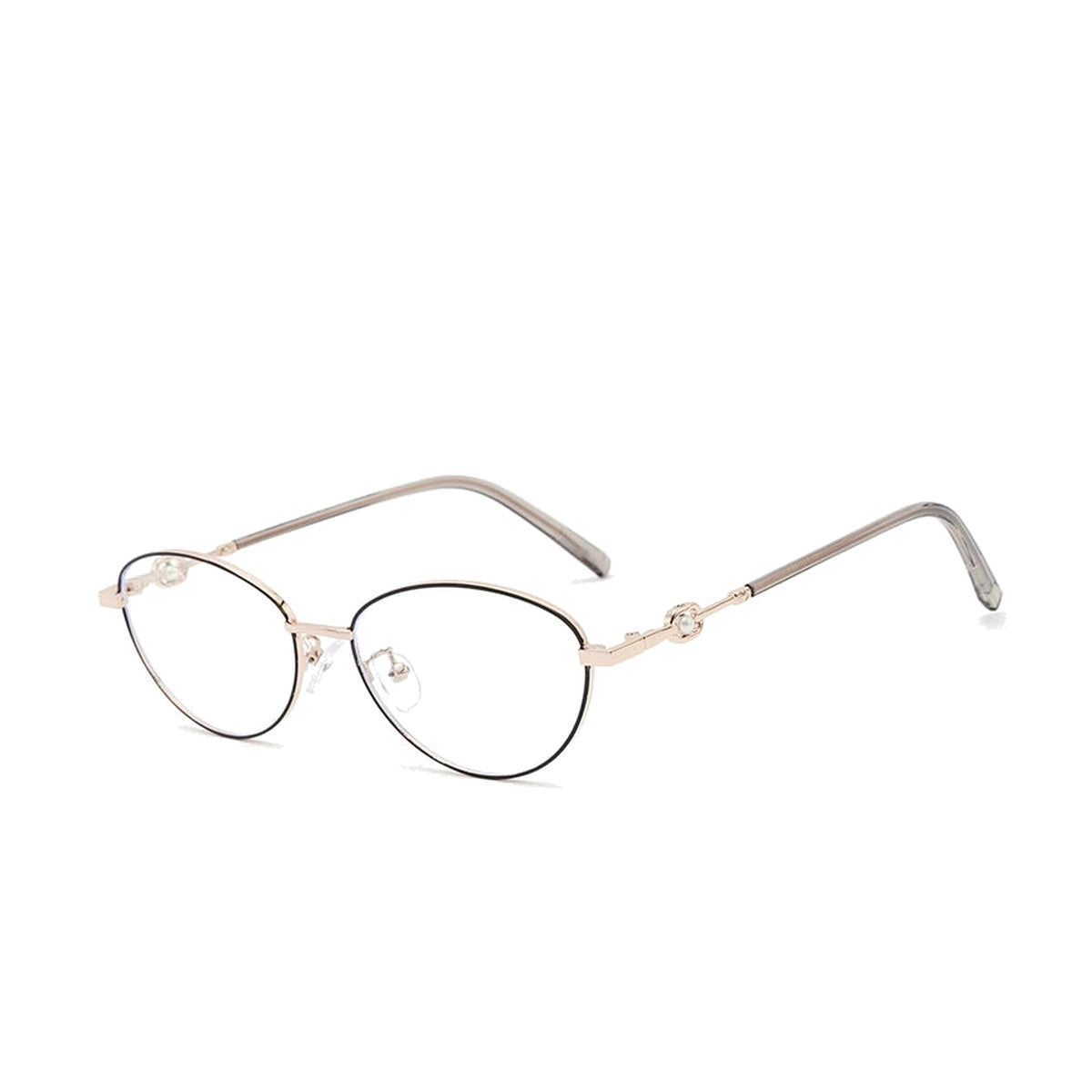 Vicky Women's Full Rim Small Cat Eye Blue Light Prescription Eyeglasses MZ36005 - MZ36005-C4