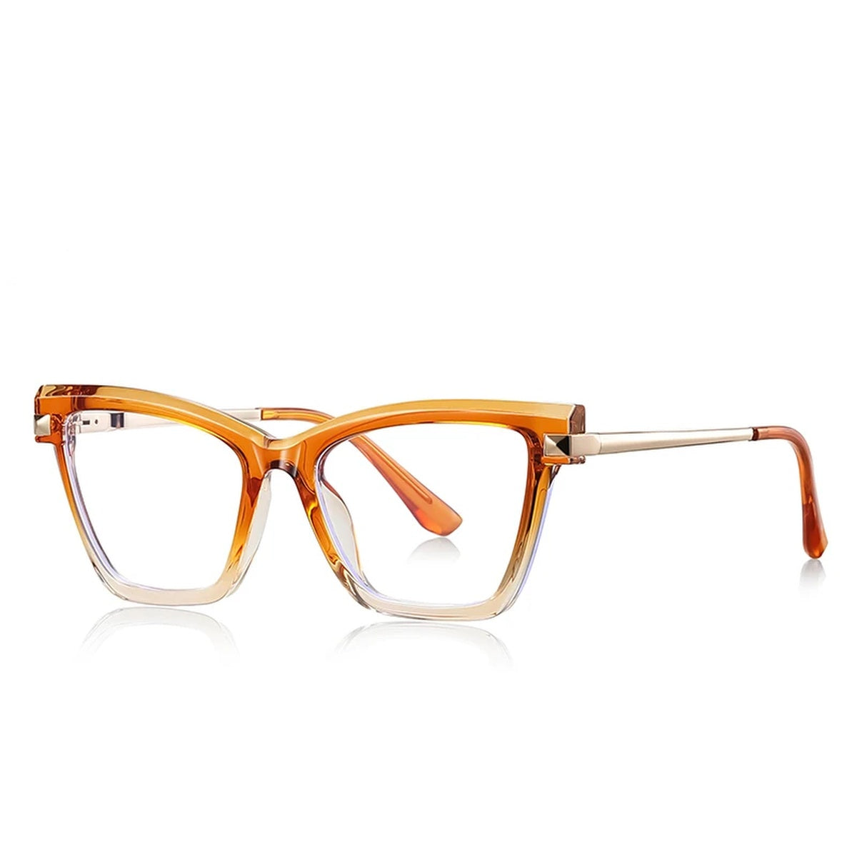 Vicky Women's Full Rim Cat Eye Tr 90 Titanium Reading Glasses 67245 - LS245-C5