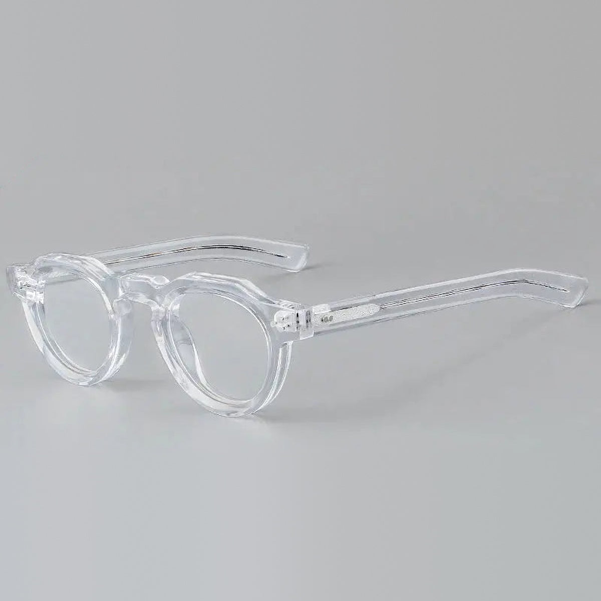 Vicky Women's Full Rim Flat Top Round Acetate Reading Glasses 98013 - 8013-C7