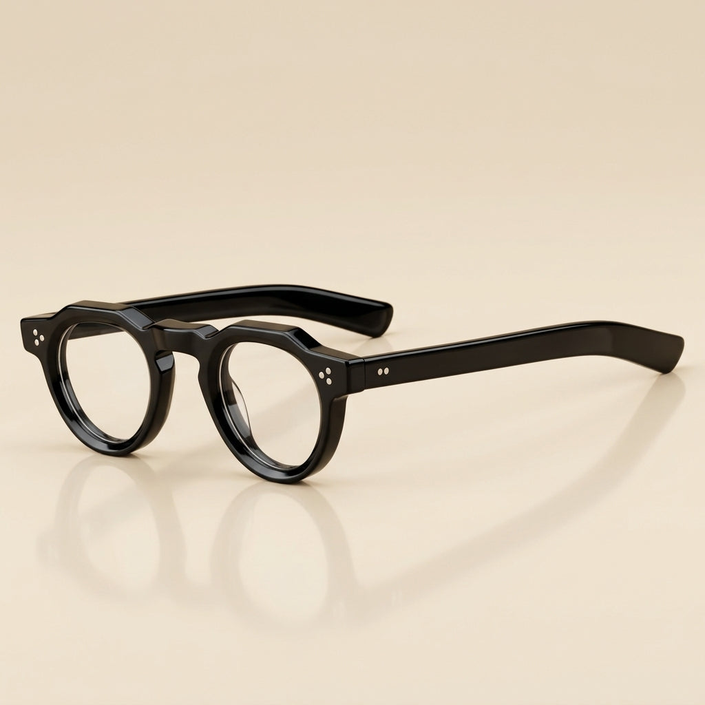 Vicky Women's Full Rim Flat Top Round Acetate Reading Glasses 98013