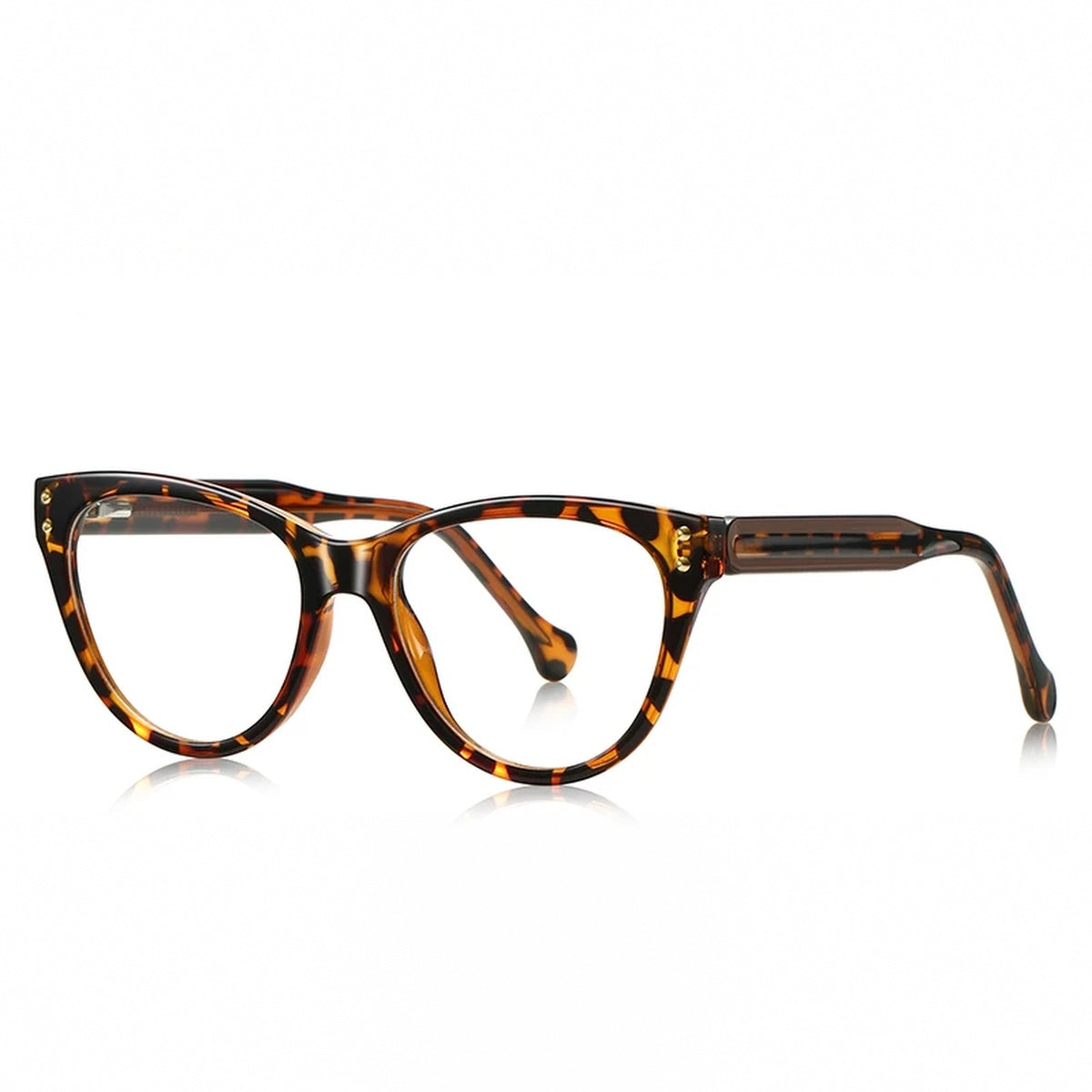 Vicky Women's Full Rim Oval Cat Eye Tr 90 Alloy Reading Glasses 74102 - LS102-C6