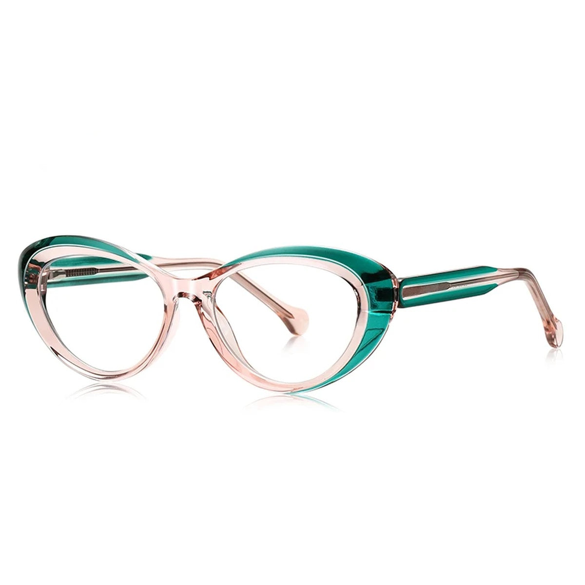 Vicky Women's Full Rim Oval Cat Eye Tr 90 Titanium Reading Glasses 97100 - LS100-C3