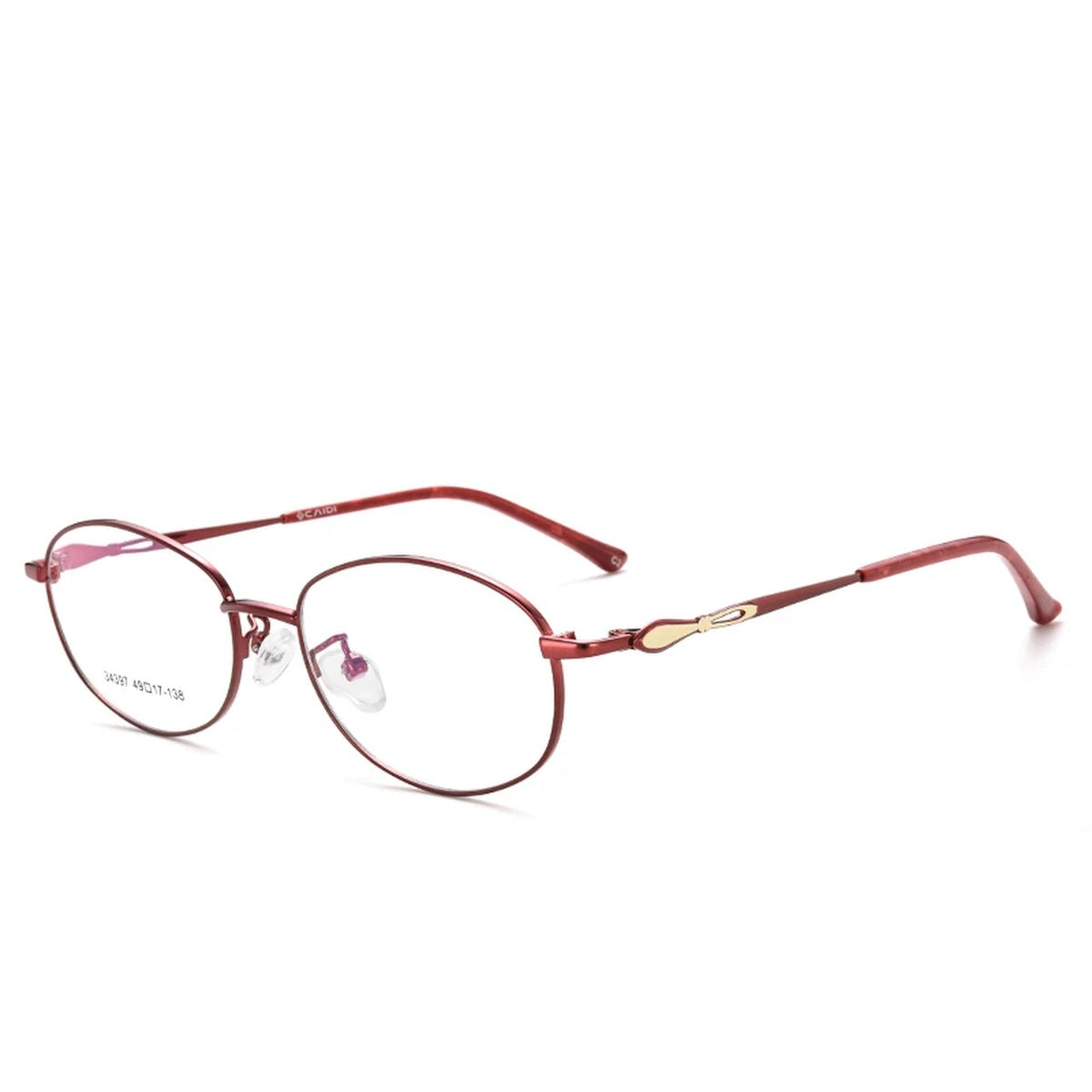 Vicky Women's Full Rim Oval Square Alloy Reading Glasses 34397 - 34397-C2