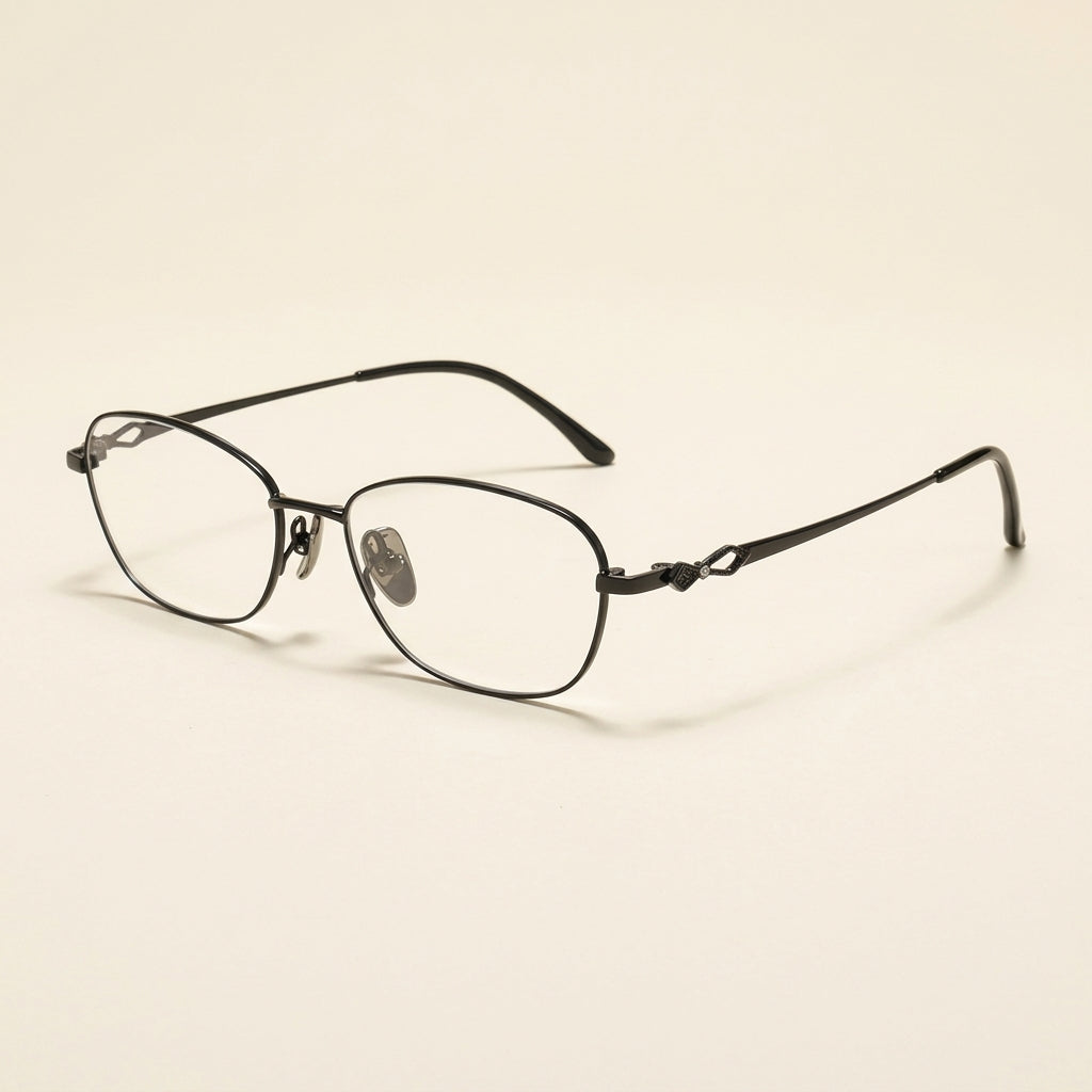 Vicky Women's Full Rim Oval Square Alloy Reading Glasses 48102