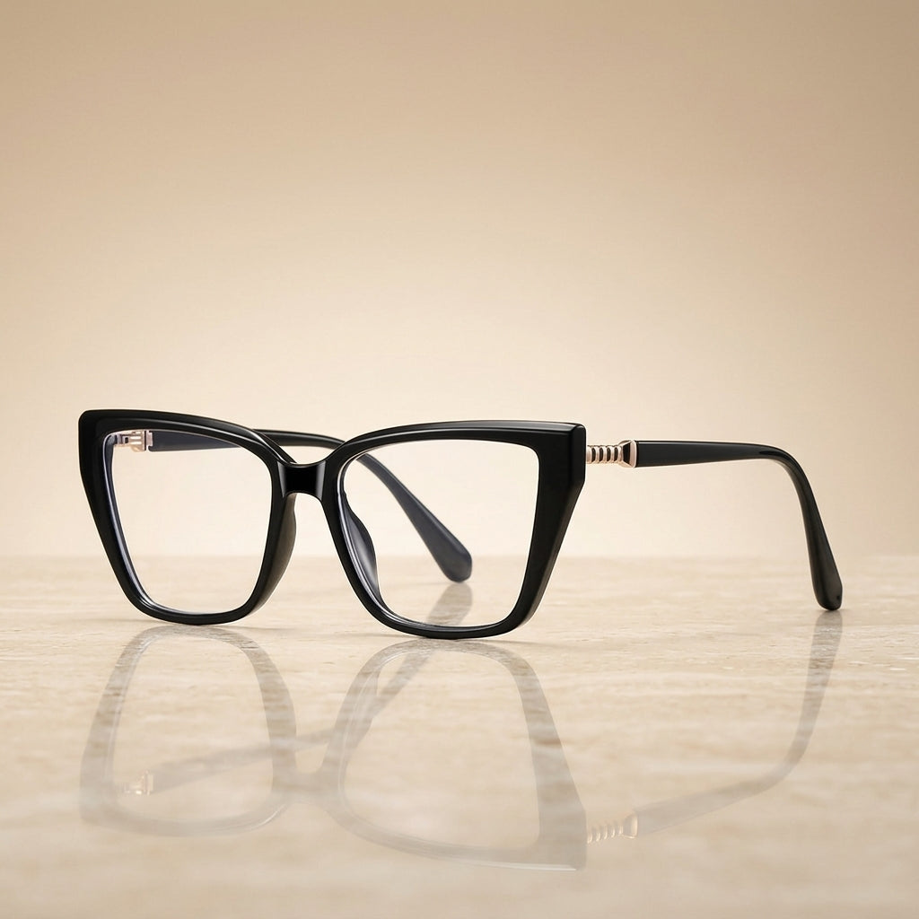 Vicky Women's Full Rim Oversized Square Blue Light Prescription Eyeglasses LS250