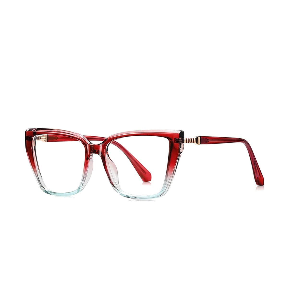 Vicky Women's Full Rim Oversized Square Blue Light Prescription Eyeglasses LS250 - LS250-C5