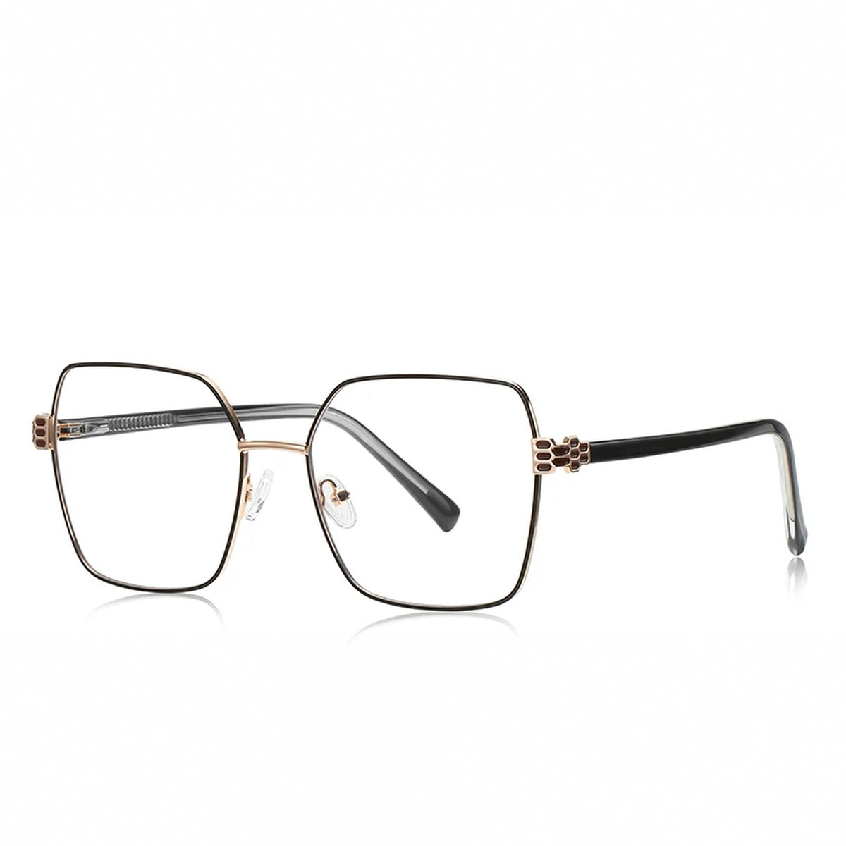 Vicky Women's Full Rim Polygon Alloy Reading Glasses 83140 - PFD3140-C1