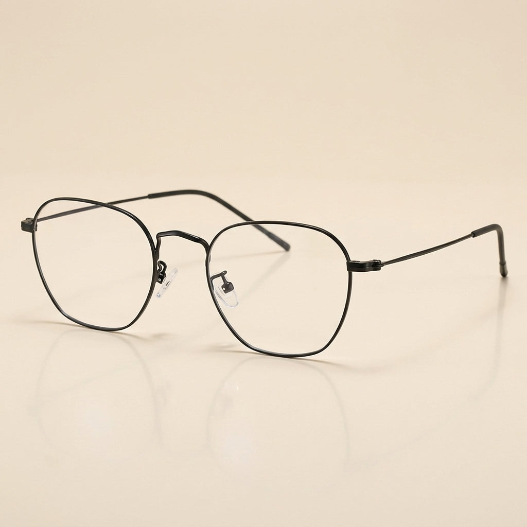 Vicky Women's Full Rim Polygon Oval Alloy Reading Glasses 82001