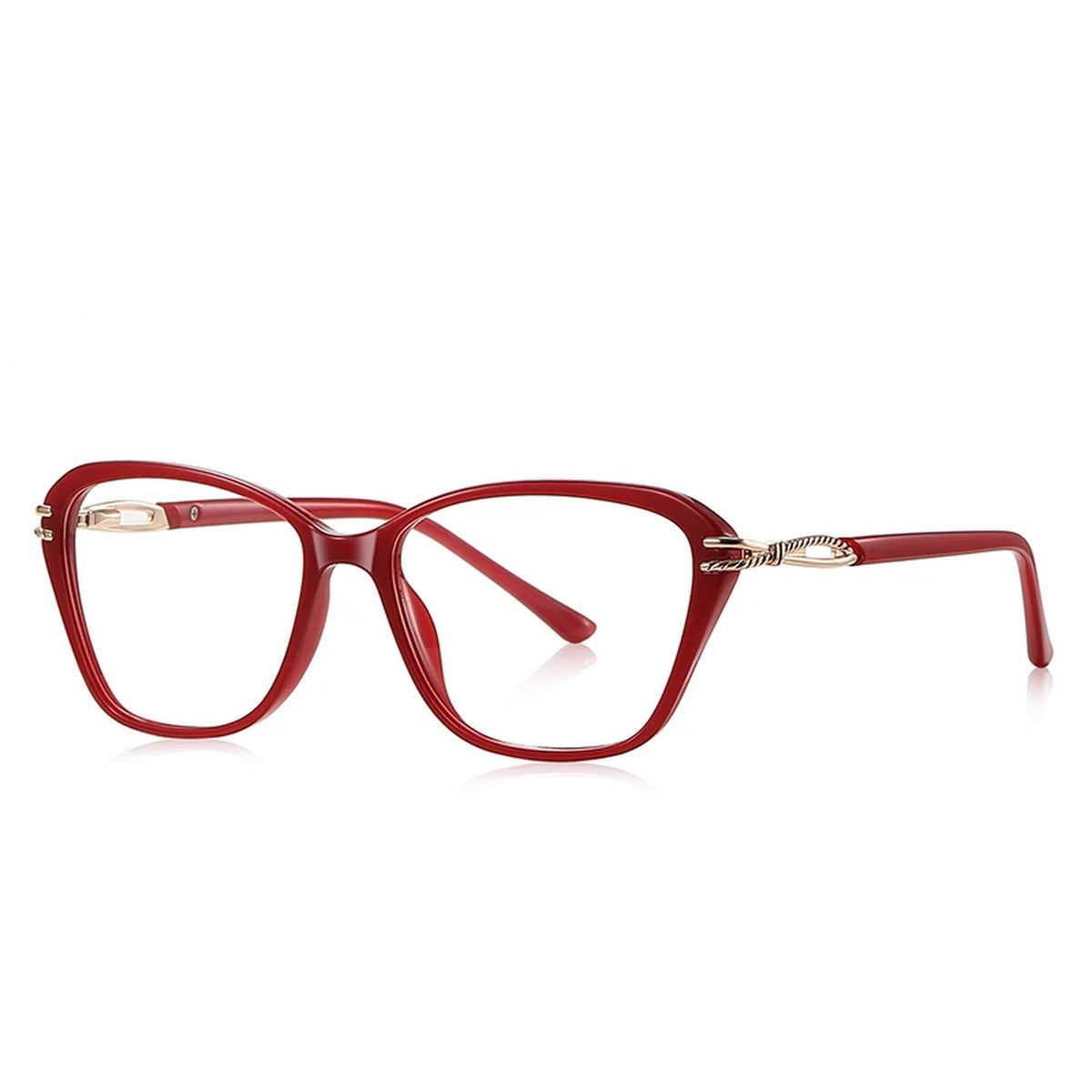 Vicky Women's Full Rim Polygon Square Tr 90 Alloy Reading Glasses 77237 - LS237-C5