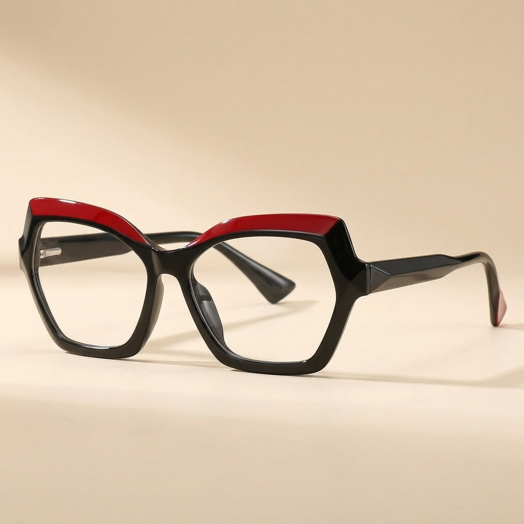 Vicky Women's Full Rim Polygon Tr 90 Titanium Reading Glasses 97043