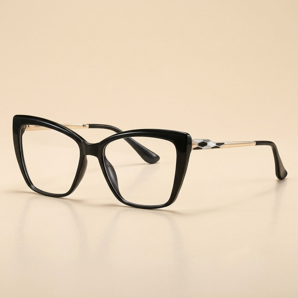 Vicky Women's Full Rim Square Butterfly Tr 90 Titanium Reading Glasses 97229