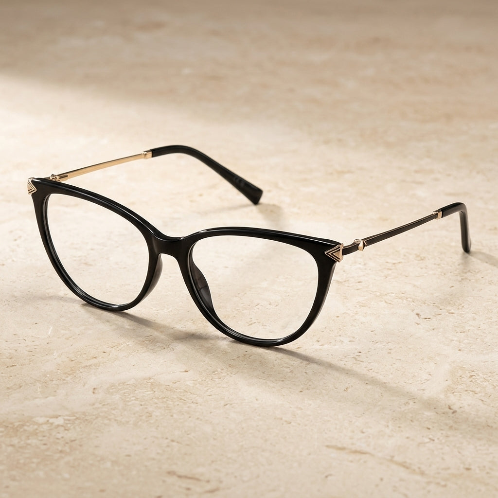 Vicky Women's Full Rim Square Cat Eye Tr 90 Alloy Reading Glasses 77235