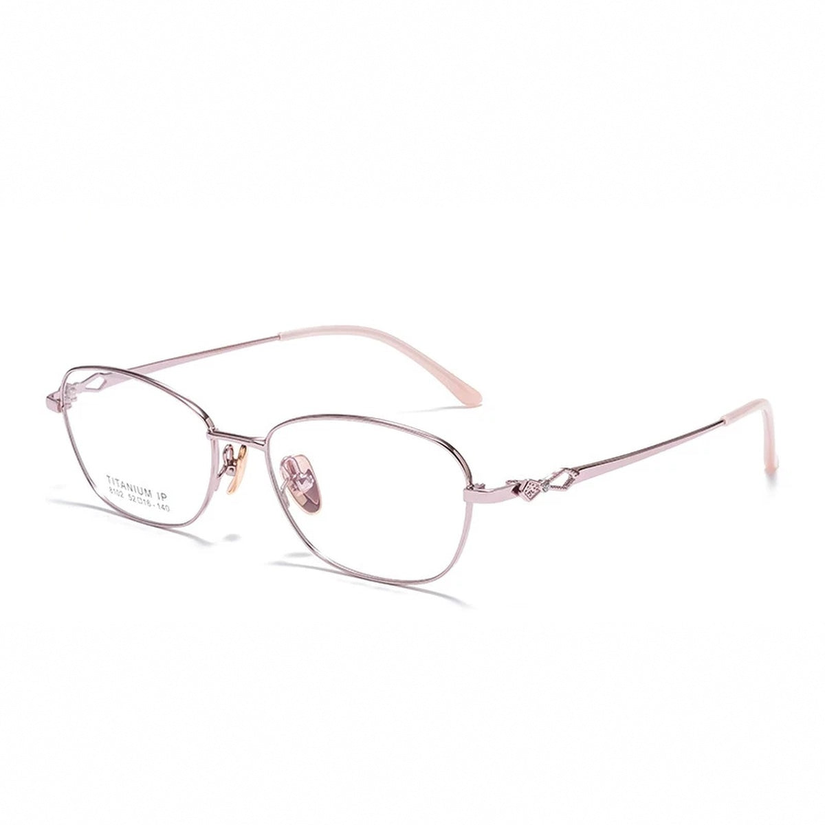 Vicky Women's Full Rim Square Oval Alloy Reading Glasses 81024 - 8102DY-C2
