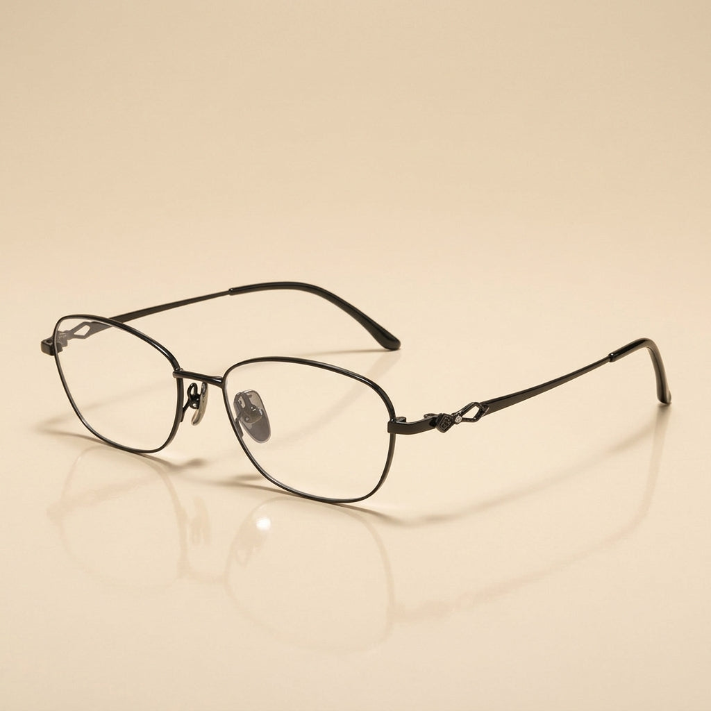 Vicky Women's Full Rim Square Oval Alloy Reading Glasses 81024