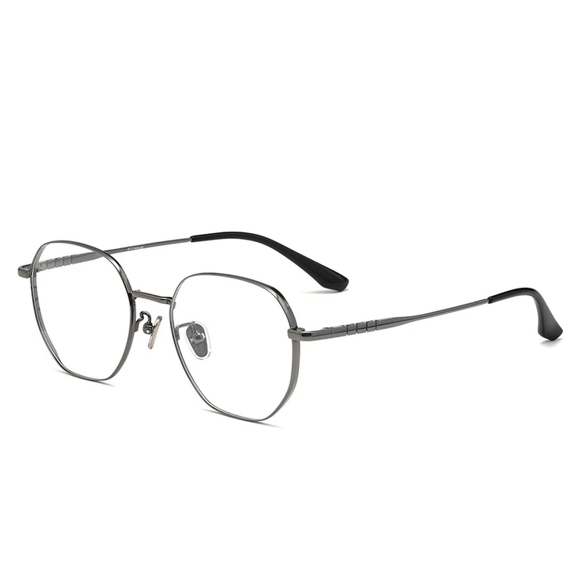 Vicky Women's Full Rim Square Polygon Titanium Reading Glasses 621280 - F1280F-GRAY