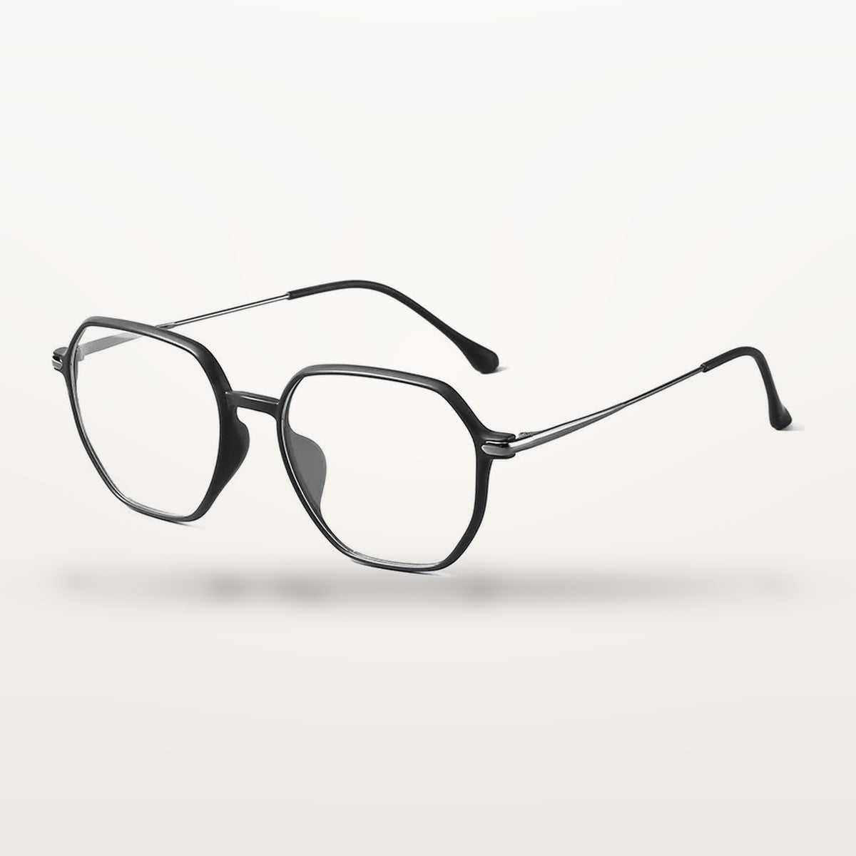 Vicky 4250 women's full rim flat top polygon ULTEM steel reading glasses