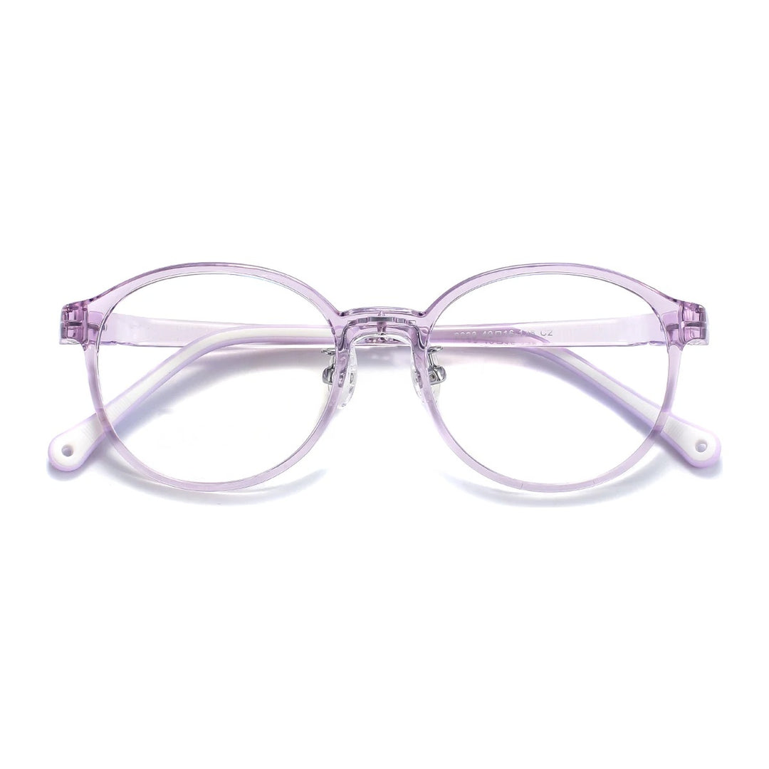 Vicky Youth Unisex Full Rim Oval TR90 and Titanium Eyeglasses 2228 — view 2 | Vicky at FuzWeb