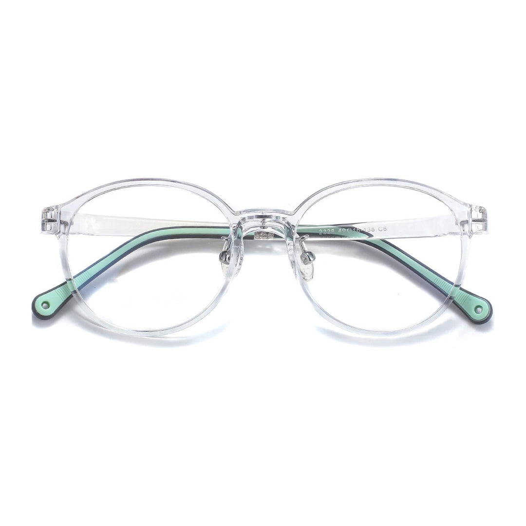 Vicky Youth Unisex Full Rim Oval TR90 and Titanium Eyeglasses 2228 — view 6 | Vicky at FuzWeb