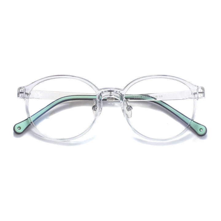 Vicky Youth Unisex Full Rim Oval TR90 and Titanium Eyeglasses 2228 — view 6 | Vicky at FuzWeb