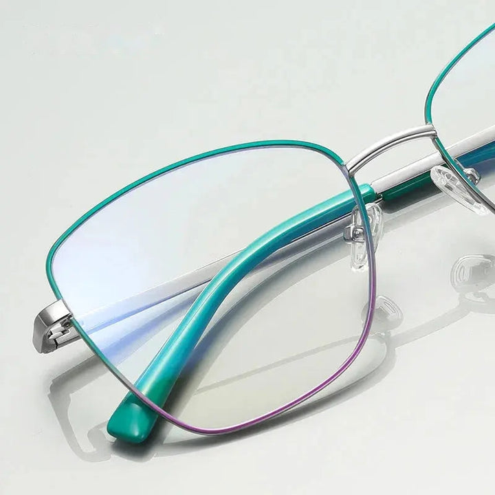 Vicky Unisex Full Rim Tr 90 Titanium Square Reading Glasses 3087