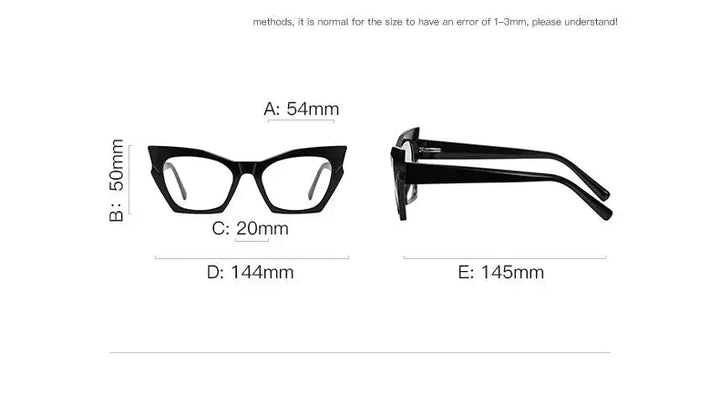 Vicky Unisex Full Rim Tr 90 Titanium Cat Eye Reading Glasses 2158
