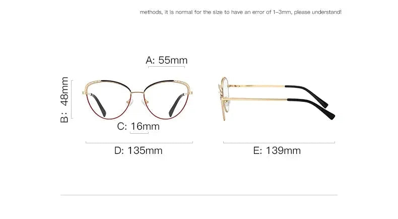 Vicky Unisex Full Rim Tr 90 Stainless Steel Butterfly Reading Glasses 3111