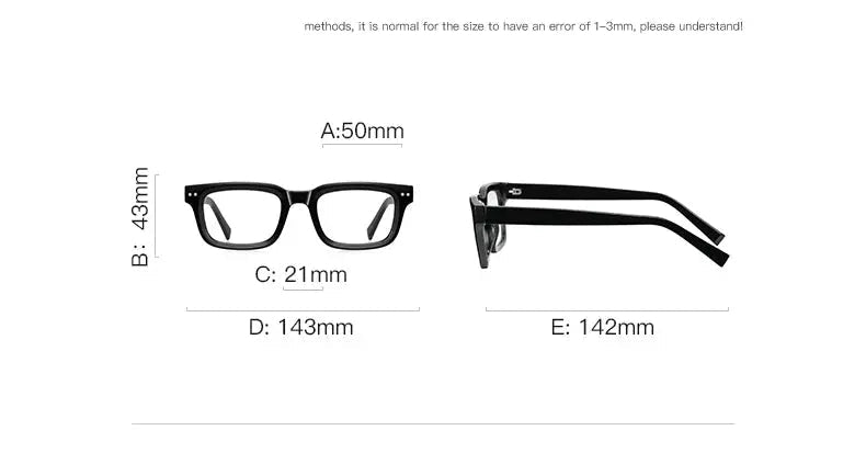 Vicky Unisex Full Rim Tr 90 Alloy Square Reading Glasses 2169