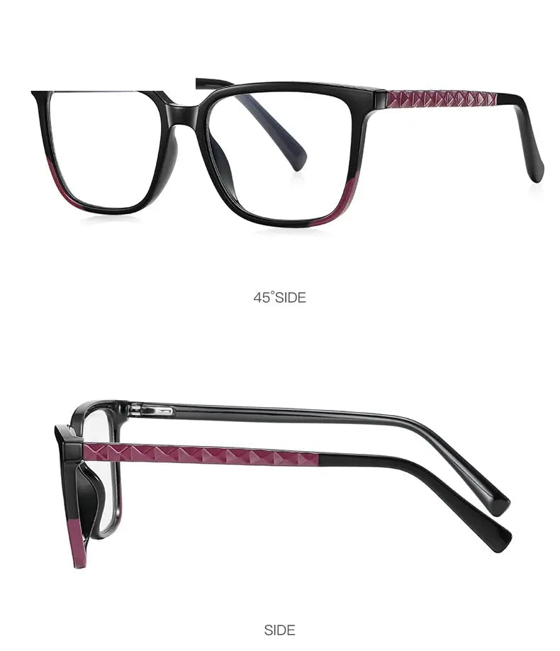 Vicky Womens Full Rim Square Plastic Reading Glasses Pfd2135