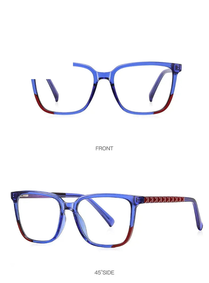 Vicky Womens Full Rim Square Plastic Reading Glasses Pfd2135